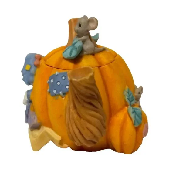 PRECIOUS MOMENTS By Enesco-October-Fall Seasonal Mini Teapot Item #608289 - Picture 3 of 11
